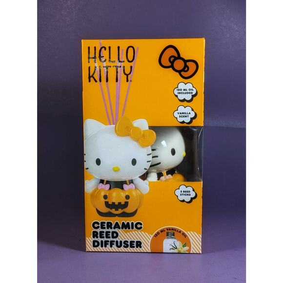 Hello Kitty Halloween Pumpkin Reed Diffuser - Cinnamon Scent - Picture 1 of 7